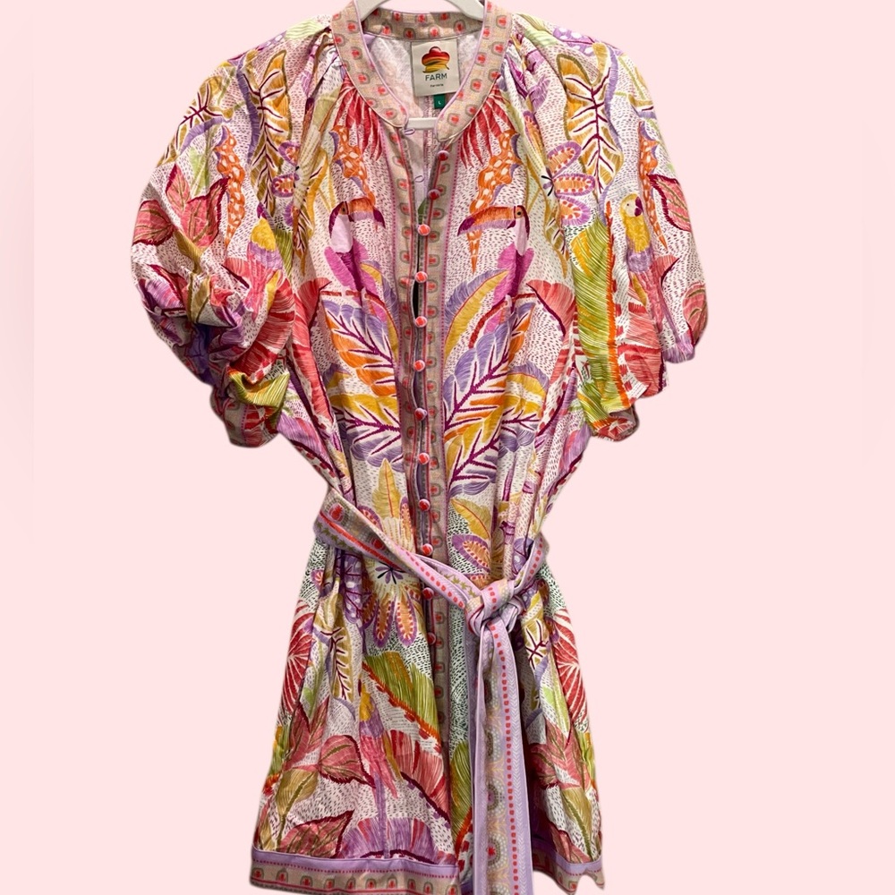 FARM Rio Jungle Dots Tapestry Pearl Romper, L